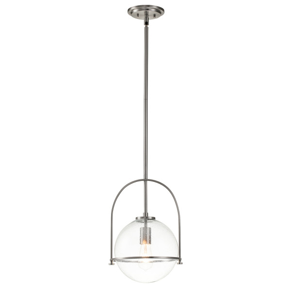 Lampa wisząca szczotkowany nikiel Somerset 1xE27x60W Quintiesse 852045