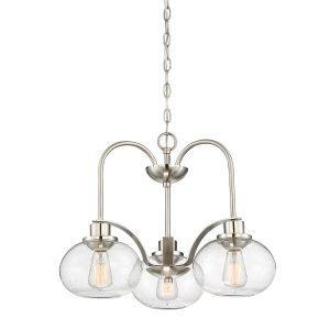 Lampa wisząca szczotkowany nikiel Trilogy 3xE27x60W Quoizel 849434 Lampa wisząca szczotkowany nikiel Trilogy 3xE27x60W Quoizel 849434