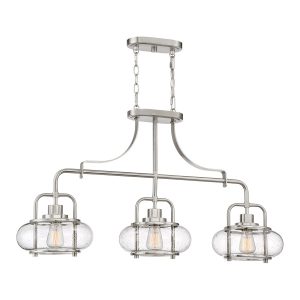Lampa wisząca szczotkowany nikiel Trilogy 3xE27x60W Quoizel 849296 Lampa wisząca szczotkowany nikiel Trilogy 3xE27x60W Quoizel 849296