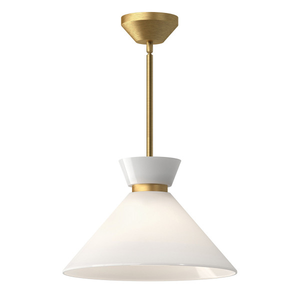 Lampa wisząca szczotkowany złoto-opalowy HALSTON 1xE27x60W Alora Mood 836282