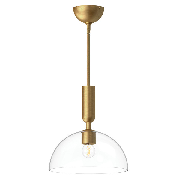 Lampa wisząca szczotkowany złoto-przezroczysty JUDE 1xE27x60W Alora Mood 836885