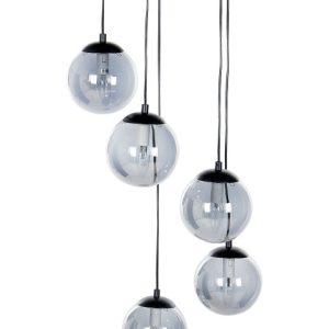 Lampa wisząca szklana 5-punktowa przeźroczysta 537416 Lampa wisząca szklana 5-punktowa przeźroczysta 537416
