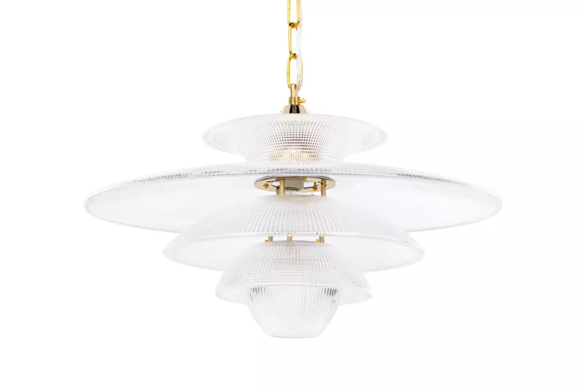 Lampa Wisząca Szklana ZOLTAR Glamour Modern Classic Talerzowa 988656