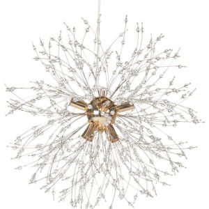 Lampa wisząca szklane kryształki na 8 żarówek 83396 Lampa wisząca szklane kryształki na 8 żarówek 83396