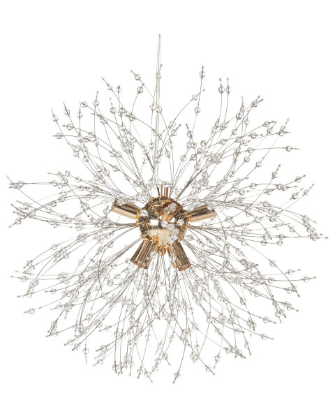 Lampa wisząca szklane kryształki na 8 żarówek 83396