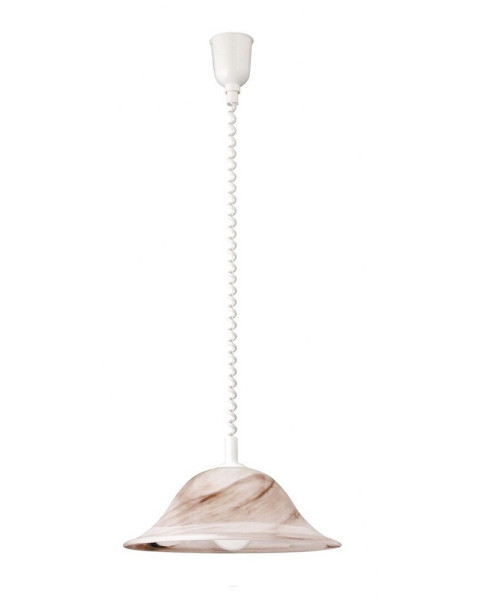 Lampa wisząca szkło tytoniowe alabastrowe Alabastro 1xE27x40W Rabalux 959158