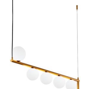 Lampa Wisząca TAIDA Złoty Biały Szklane 1068218