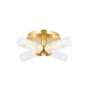 Lampa wisząca TALO satynowa mosiężna 4xG9x15W wym:10,8x35x35cm IP44 Endon 1030247 Lampa wisząca TALO satynowa mosiężna 4xG9x15W wym:10,8x35x35cm IP44 Endon 1030247