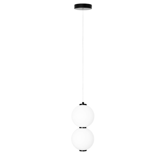 Lampa wisząca TAMA czarno-biała LED 1x16W Ciepła biel 1280lm Maxlight 845322
