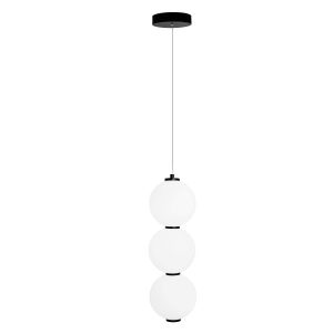 Lampa wisząca TAMA czarno-biała LED 1x23W Ciepła biel 1840lm Maxlight 847908