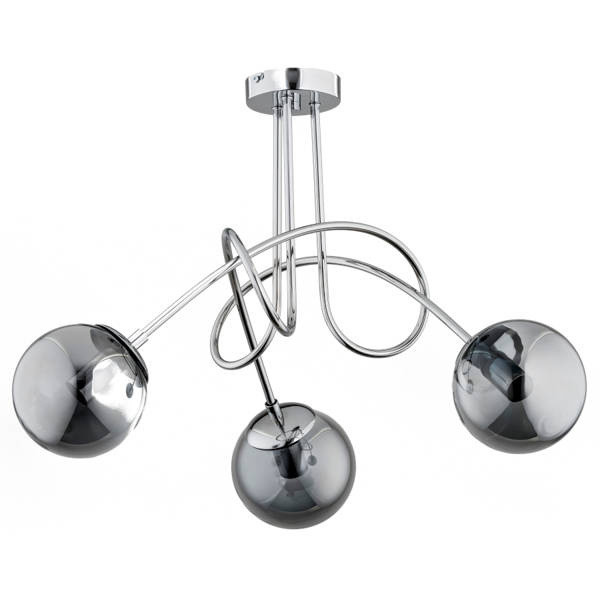 Lampa wisząca TANGO chromowana 3xE14x10W wym:47x58x58cm IP20 Alfa 1029960