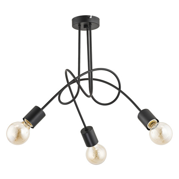 Lampa wisząca TANGO czarna 3xE27x60W wym:41x48x48cm IP20 Alfa 1029971