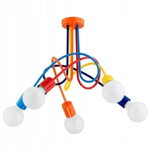 Lampa wisząca TANGO multikolor 5xE27x15W wym:39x55x55cm IP20 Alfa 984842 Lampa wisząca TANGO multikolor 5xE27x15W wym:39x55x55cm IP20 Alfa 984842