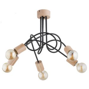 Lampa wisząca TANGO WOOD czarna 5xE27x15W wym:46x56x56cm IP20 Alfa 1030157 Lampa wisząca TANGO WOOD czarna 5xE27x15W wym:46x56x56cm IP20 Alfa 1030157