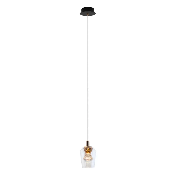 Lampa Wisząca Tasa 1xLED czarna PL0143-1 542539