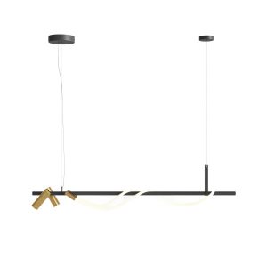 Lampa wisząca TAU czarno-biała LED 1x42W Ciepła biel 1500lm Maytoni 852189 Lampa wisząca TAU czarno-biała LED 1x42W Ciepła biel 1500lm Maytoni 852189