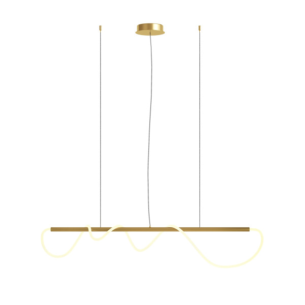Lampa wisząca TAU mosiężno-złota LED 1x30W Ciepła biel 1250lm Maytoni 852121