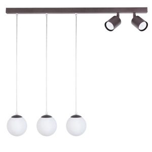 Lampa wisząca TAVIRA brązowo-biała 5xGU10x12W IP20 Sigma Lighting 1021095