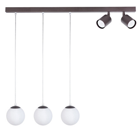 Lampa wisząca TAVIRA brązowo-biała 5xGU10x12W IP20 Sigma Lighting 1021095