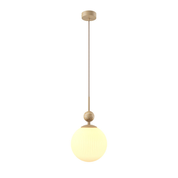 Lampa wisząca TAVO ozdobny kamień beżowa 1xE27x10W IP20 Maytoni 1019167