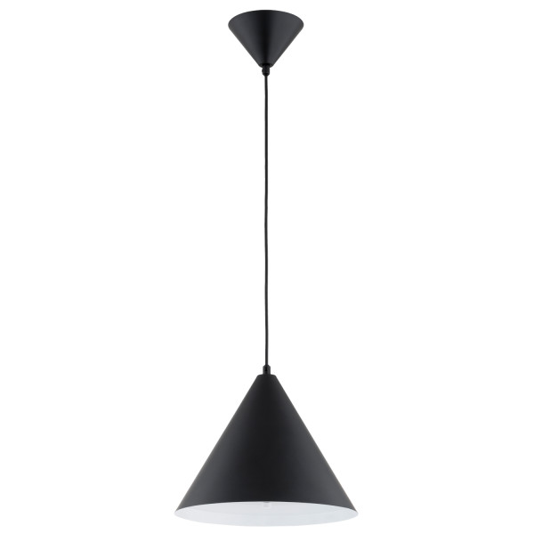 Lampa wisząca TEMAR stożek czarna 1xE14x10W wym:90x32x32cm IP20 Alfa 1019194