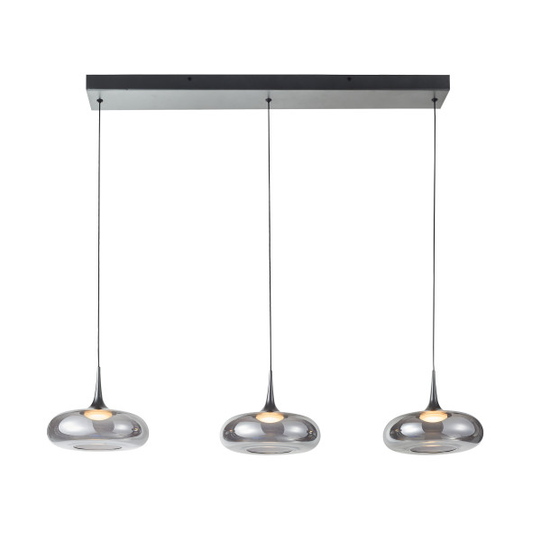 Lampa wisząca Tenele srebrna LED 21W 3000K 1300lm Italux 989763