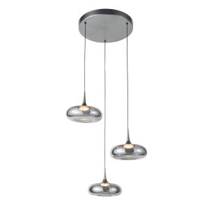 Lampa wisząca Tenele srebrna LED 21W 3000K 1300lm Italux 984883