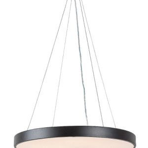 Lampa wisząca Tesia czarno-biała LED 1x60W Odcienie bieli 2700lm Rabalux 835979