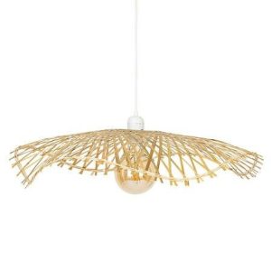 LAMPA WISZĄCA Tess 58 cm bambusowa AŻUROWY KLOSZ 438648