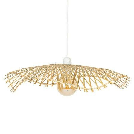 LAMPA WISZĄCA Tess 58 cm bambusowa AŻUROWY KLOSZ 438648