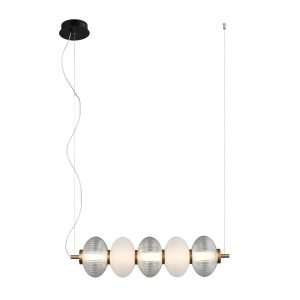 Lampa wisząca TESTA czarno-biała LED 1x19W 1200lm Italux 841608