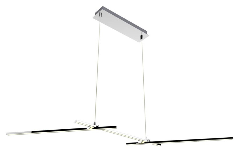 Lampa wisząca THASOS chromowana-biała LED 3x23W 4000K 1600lm Candellux 360464