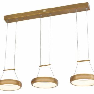 Lampa wisząca Thea ciemny złoty LED 3x12W Neutralna biel 2820lm Reality 845711 Lampa wisząca Thea ciemny złoty LED 3x12W Neutralna biel 2820lm Reality 845711