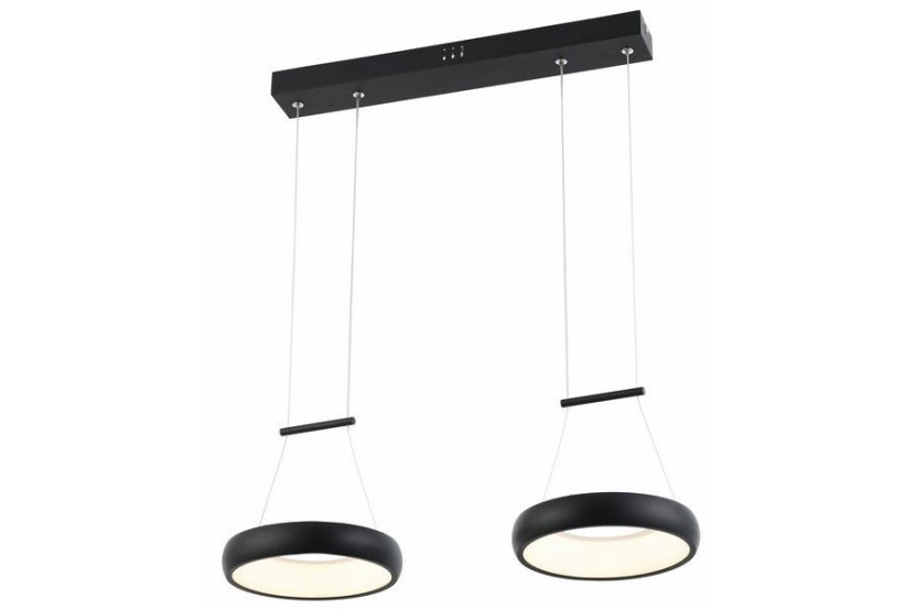 Lampa wisząca Thea czarna LED 2x12W Neutralna biel 1920lm Reality 846028