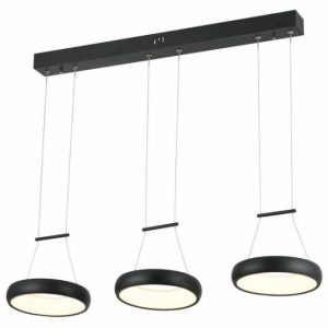 Lampa wisząca Thea czarna LED 3x12W Neutralna biel 2820lm Reality 845285 Lampa wisząca Thea czarna LED 3x12W Neutralna biel 2820lm Reality 845285