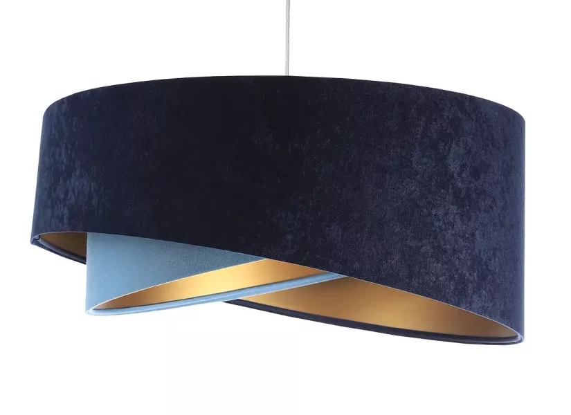 Lampa wisząca THUNDERCLOUD BLUE granatowa/złota 391289