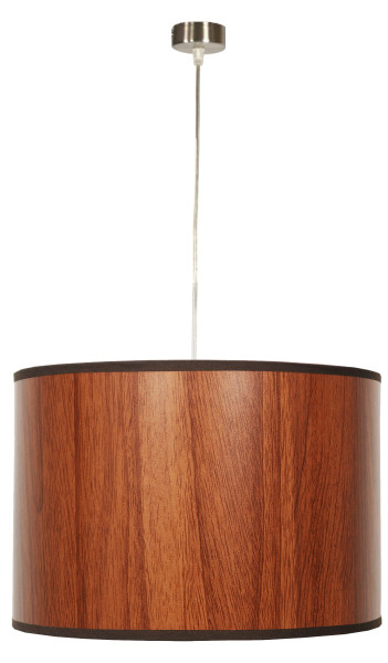 Lampa wisząca TIMBER srebrno-naturalne drewno 1xE27x60W IP20 Candellux 1019164