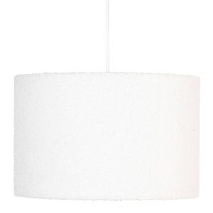 Lampa wisząca TINA, abażur bouclé, Ø 37 cm 649216