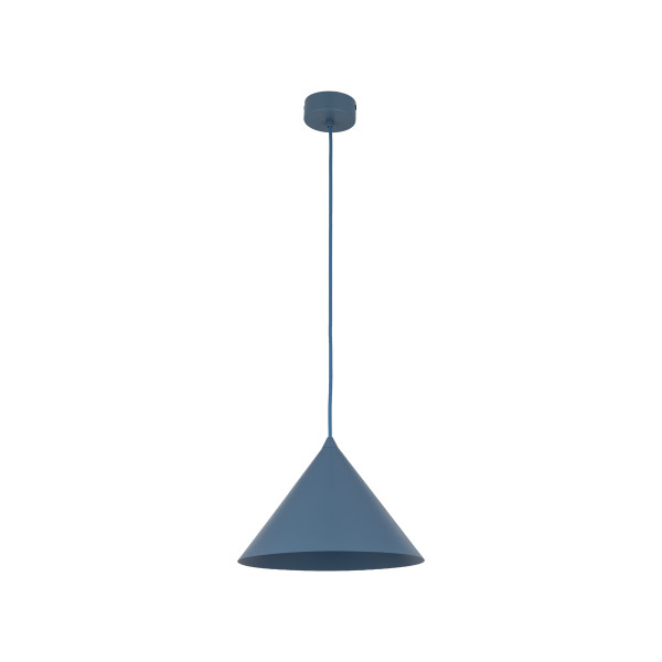 Lampa wisząca TK Lighting Cono M stożek metalowy granatowy 1Xe27 -1szt. 961599