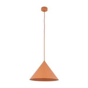 Lampa wisząca TK Lighting Cono Salmon L stożek metalowy łososiowy 1Xe27 961591 Lampa wisząca TK Lighting Cono Salmon L stożek metalowy łososiowy 1Xe27 961591