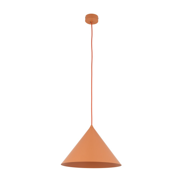Lampa wisząca TK Lighting Cono Salmon L stożek metalowy łososiowy 1Xe27 961591