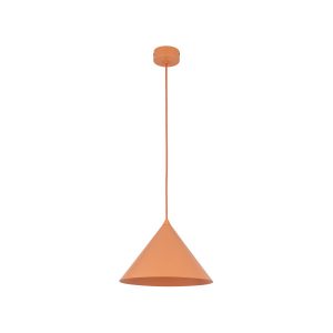Lampa wisząca TK Lighting Cono Salmon M stożek metalowy łososiowy 1Xe27 961572 Lampa wisząca TK Lighting Cono Salmon M stożek metalowy łososiowy 1Xe27 961572