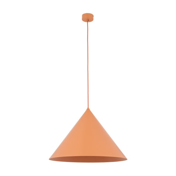 Lampa wisząca TK Lighting Cono Salmon XL stożek metalowy łososiowy 1Xe27 961574