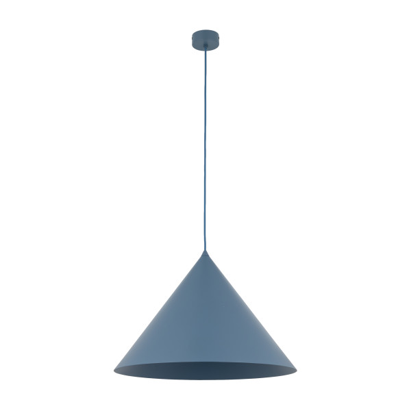 Lampa wisząca TK Lighting Cono XL stożek metalowy granatowy 1Xe27 -1szt. 961584