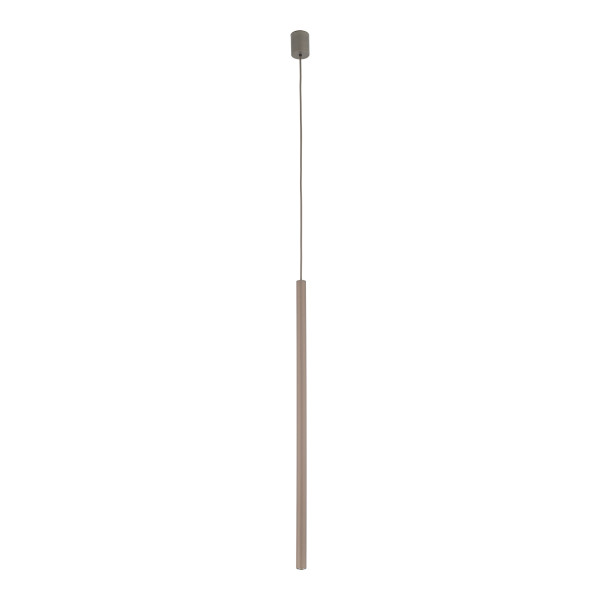 Lampa Wisząca Tk Lighting Ferro Brązowa Ryflowana Tuba Sopel Rurka 75Cm 964472