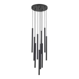 Lampa Wisząca Tk Lighting Ferro Na Kole Czarna Ryflowana Tuba Rurka 10X G9 964496 Lampa Wisząca Tk Lighting Ferro Na Kole Czarna Ryflowana Tuba Rurka 10X G9 964496