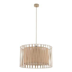 Lampa Wisząca Tk Lighting Harmony Sabia Beżowa Pleciony Lniany Abażur 979122 Lampa Wisząca Tk Lighting Harmony Sabia Beżowa Pleciony Lniany Abażur 979122
