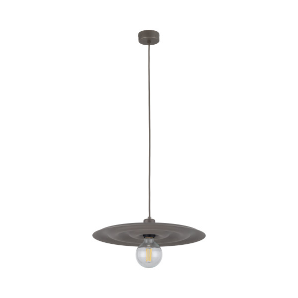 Lampa Wiszaca Tk Lighting Onda Brązowy Tytan L Falowany Okręgi E27 964116
