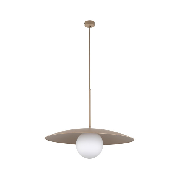 Lampa Wisząca Tk Lighting Slate beżowy sabia Talerz Kula Szklana kula 959730