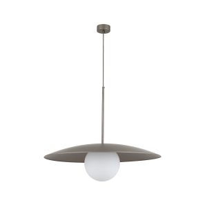 Lampa Wisząca Tk Lighting Slate brązowa tytan Talerz Kula Szklana kula 959731 Lampa Wisząca Tk Lighting Slate brązowa tytan Talerz Kula Szklana kula 959731